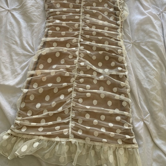 Majorelle Bandit White Polka Dot Dress - Picture 14 of 14